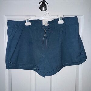 Prana Women's Navy Drawstring Athletic Shorts